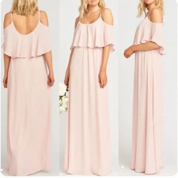 NWT Show Me Your Mumu Caitlin Ruffle Bridesmaids Maxi Dress 1X - Picture 4 of 8